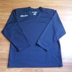 Bauer team, youth hockey practice jersey navy blue